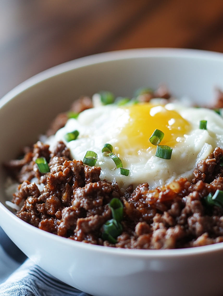 Korean Ground Beef Bowl