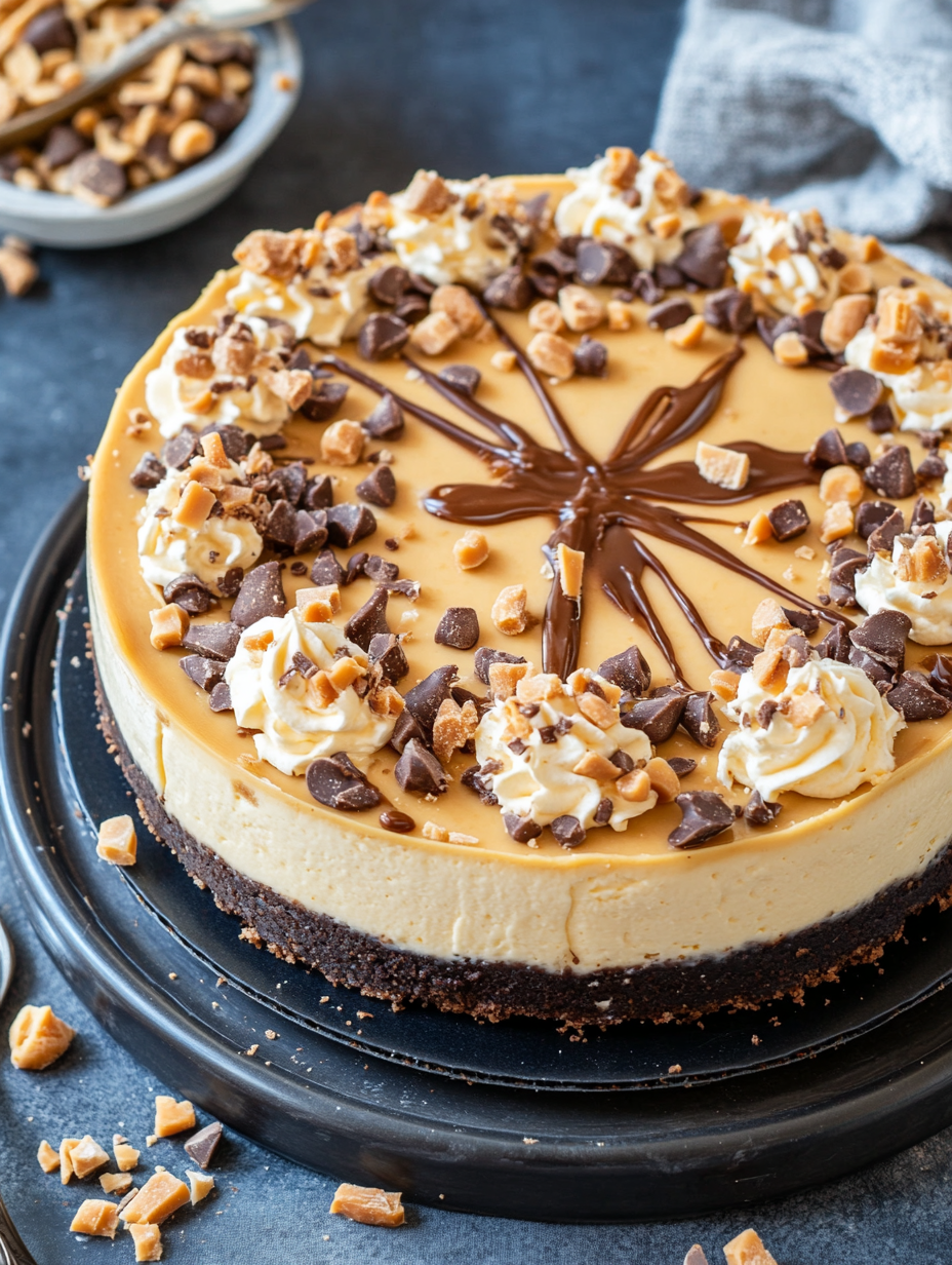 Loaded Butterscotch Cheesecake