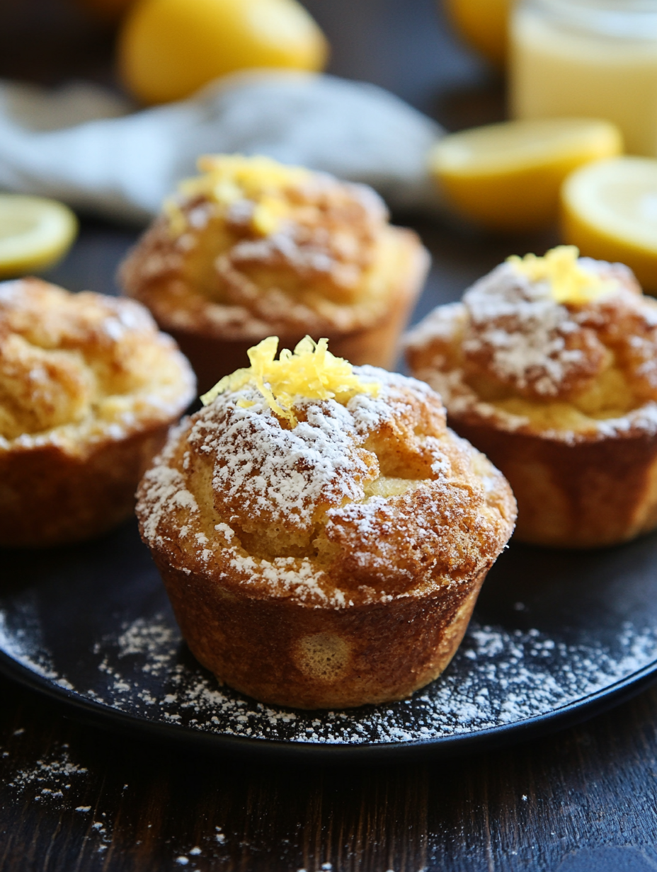 Cinnamon Sugar French Toast Muffins with Lemon Zest