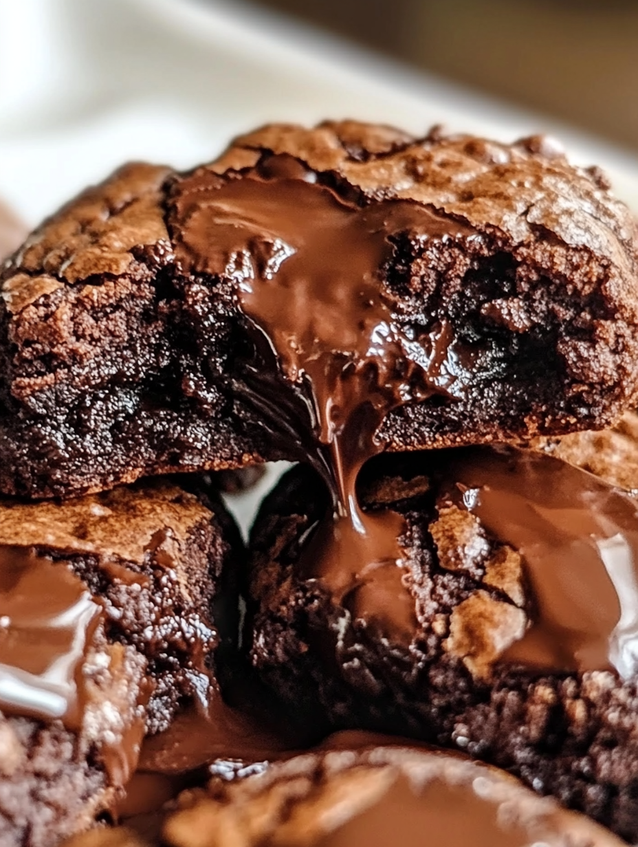 Chocolate Lava Brownie Cookies