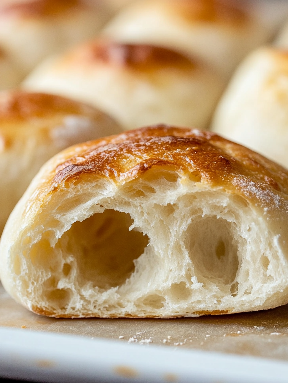 Easy Small Batch Ciabatta Rolls