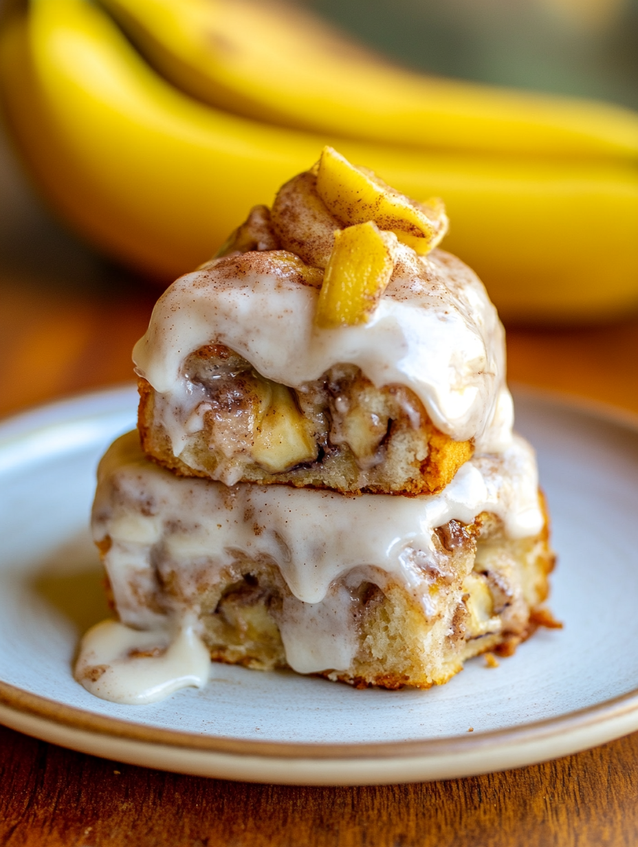 Homemade Banana Bread Cinnamon Rolls