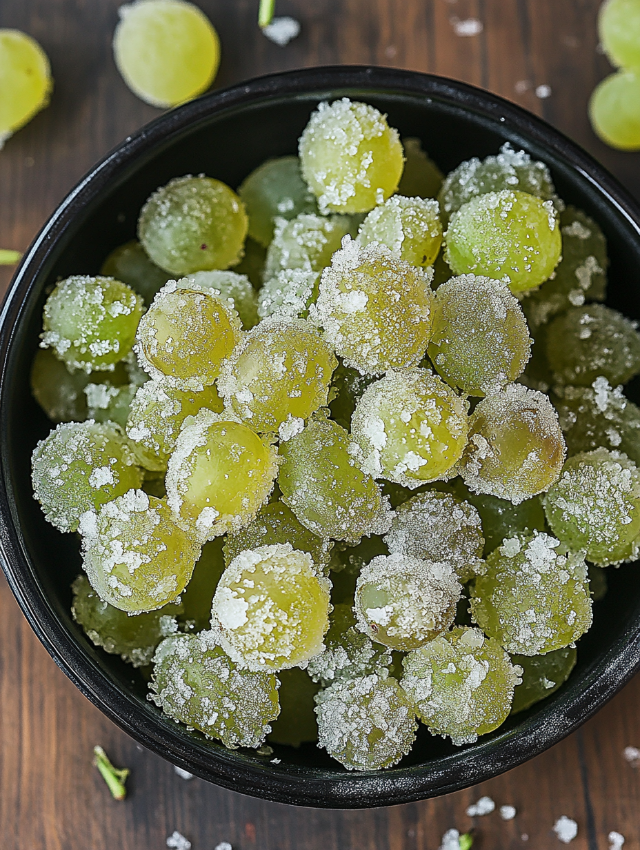 Candied Frozen Sour Grapes