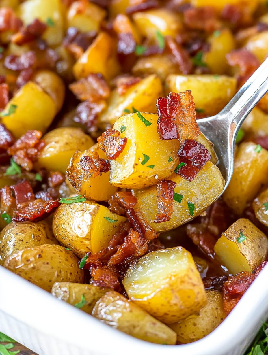 Honey Bacon Roasted Potatoes