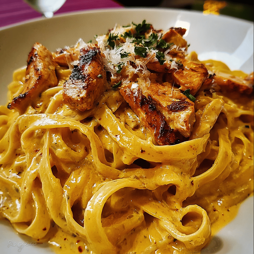 Creamy Cowboy Butter Chicken Linguine Recipe