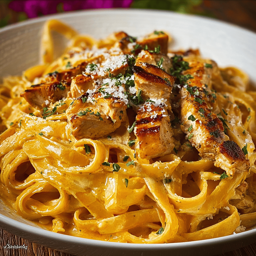 Creamy Cowboy Butter Chicken Linguine Recipe