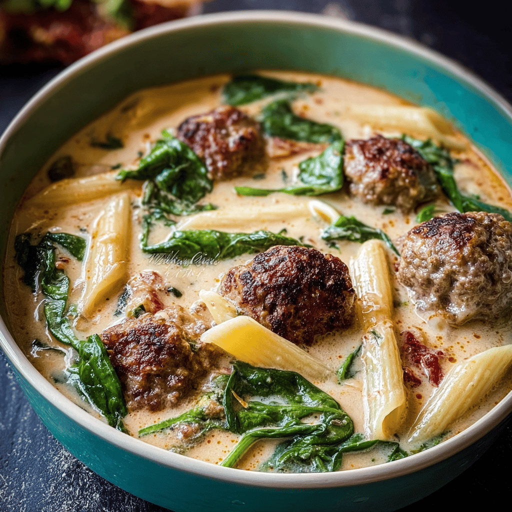 Creamy Italian Meatball Soup