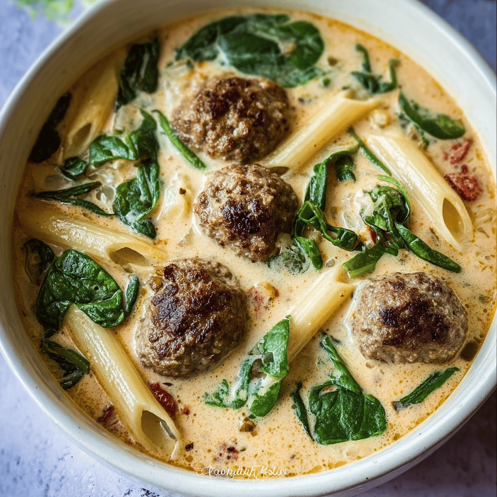Creamy Italian Meatball Soup