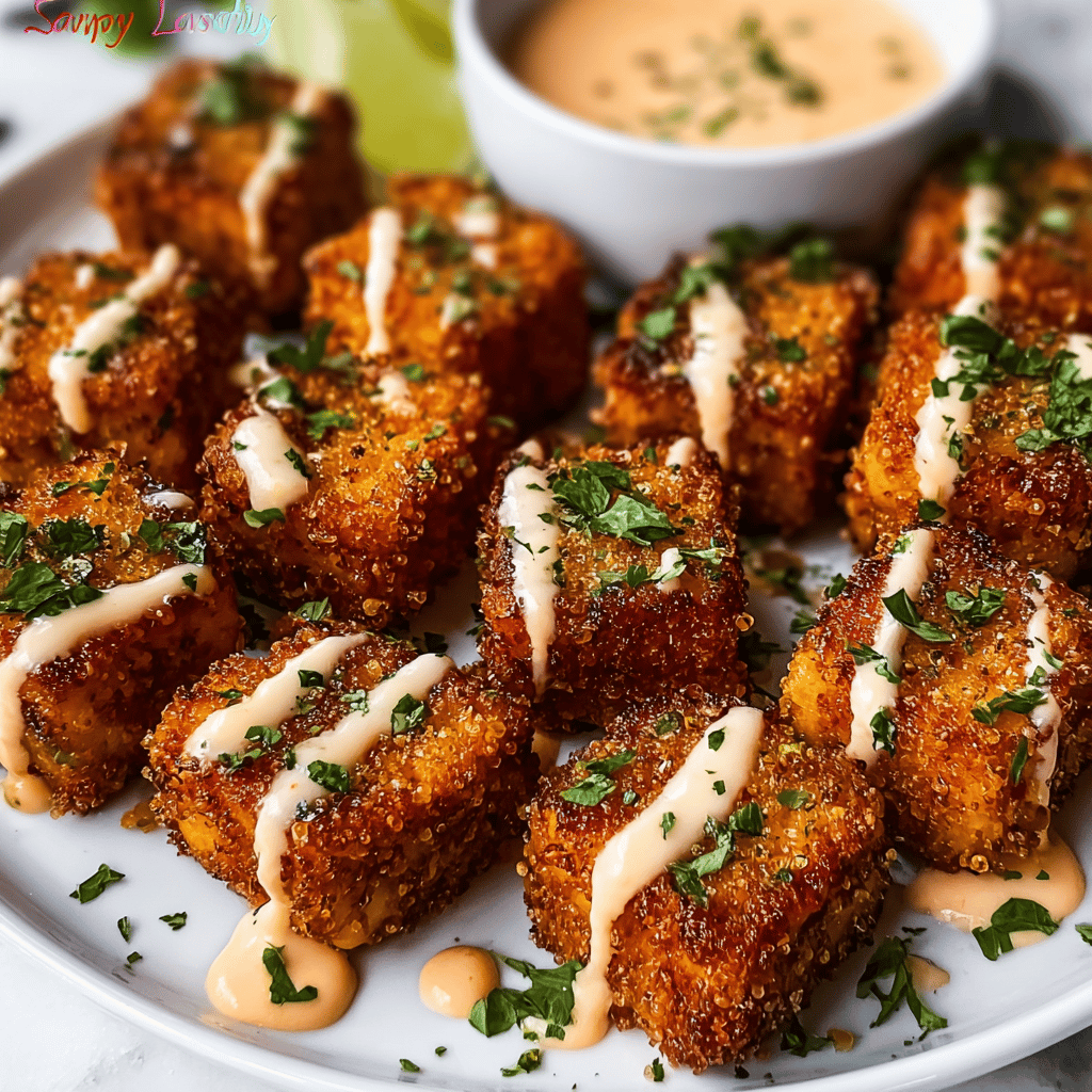 Crispy Bang Bang Salmon Bites