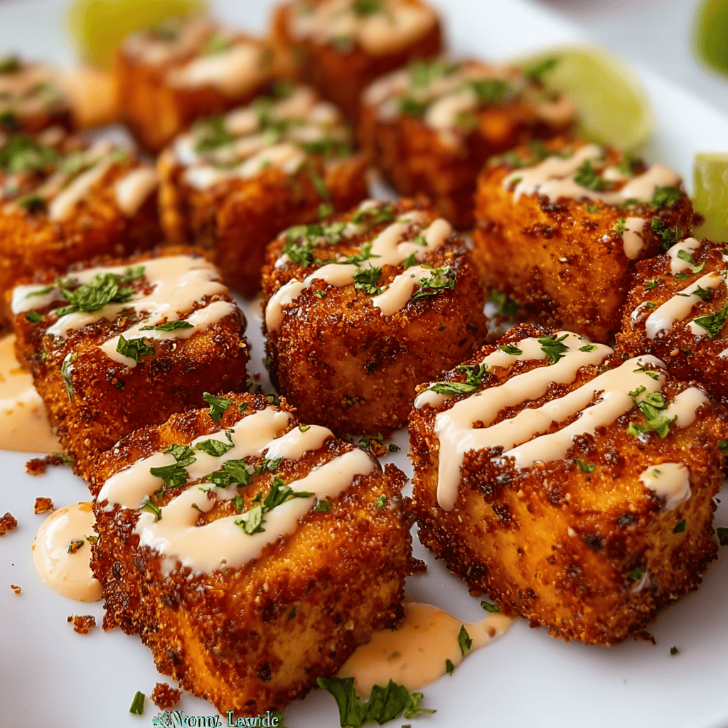 Crispy Bang Bang Salmon Bites