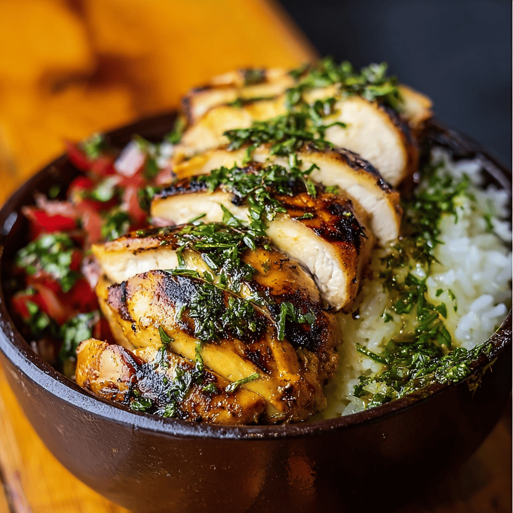 Grilled Chicken Chimichurri Bowl Recipe