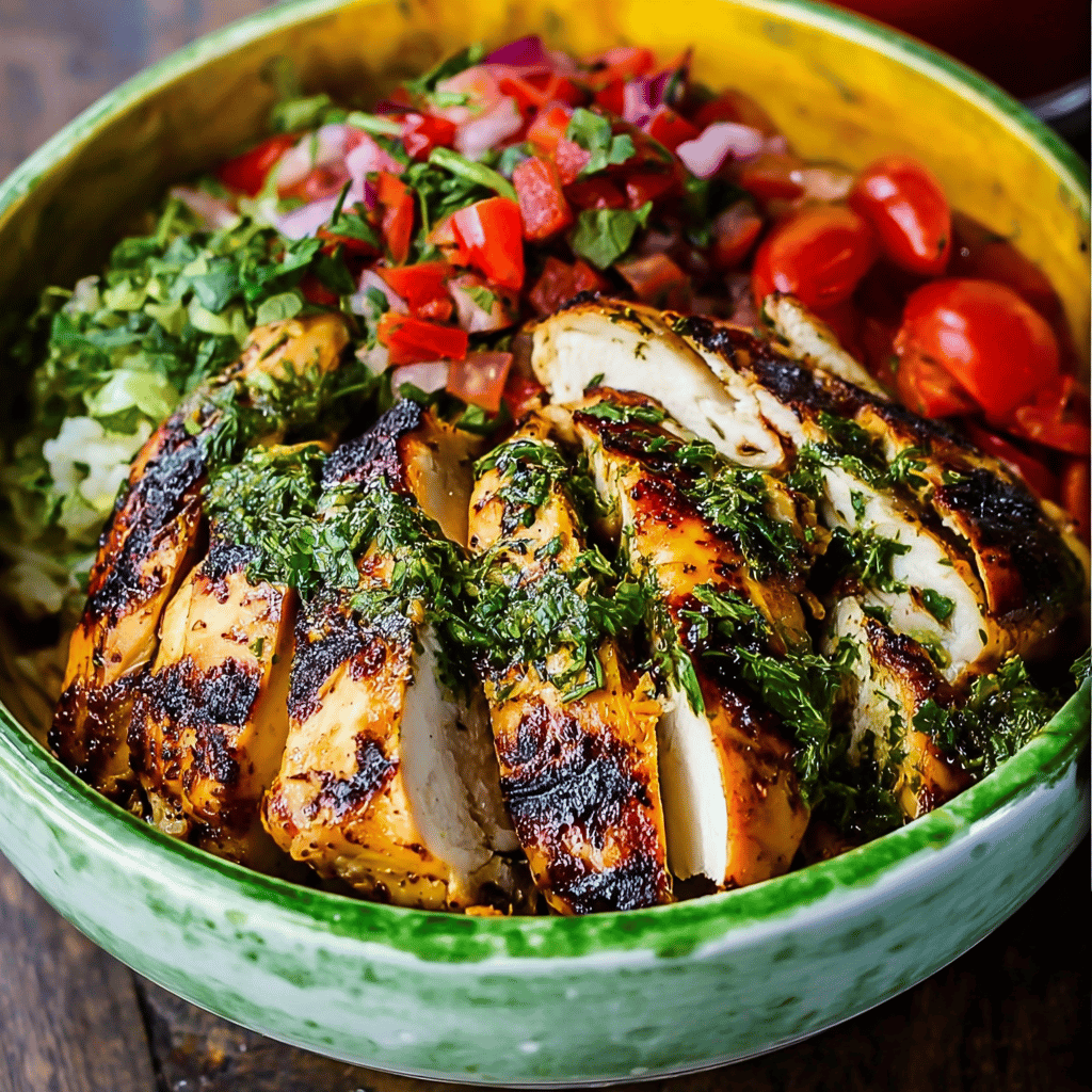 Grilled Chicken Chimichurri Bowl Recipe