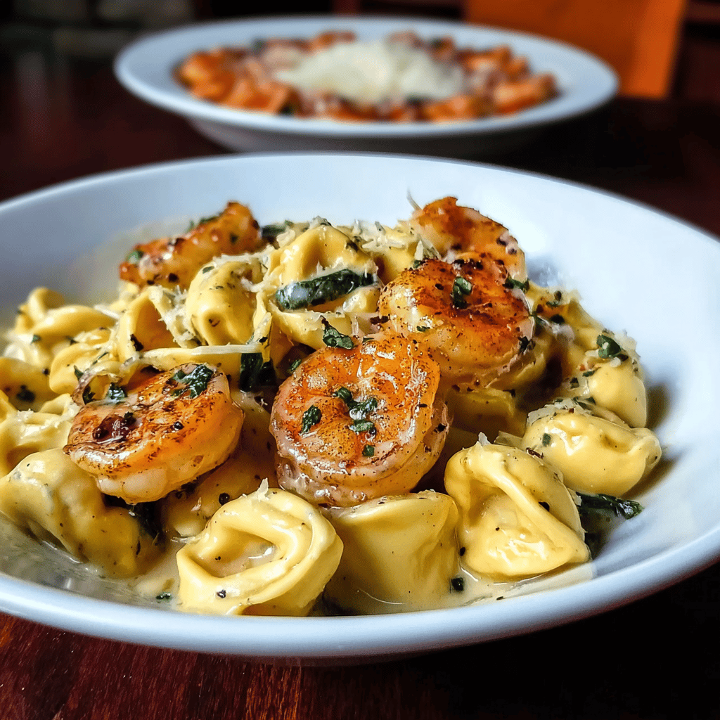 Shrimp and Spinach Tortellini