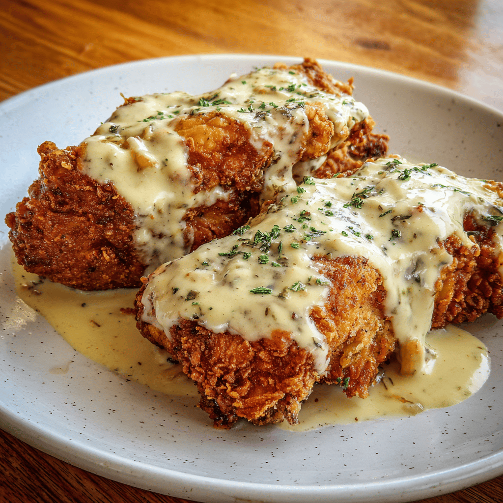 Southern Fried Chicken with Country Gravy: Authentic Crispy Recipe