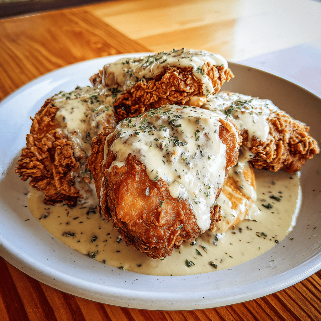 Southern Fried Chicken with Country Gravy: Authentic Crispy Recipe