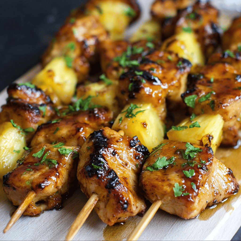 Pineapple Chicken Kabobs