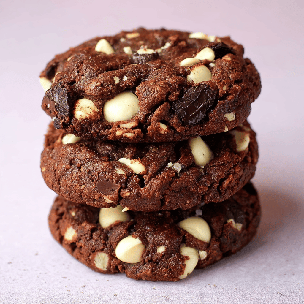 Double Chocolate Hazelnut Cookies