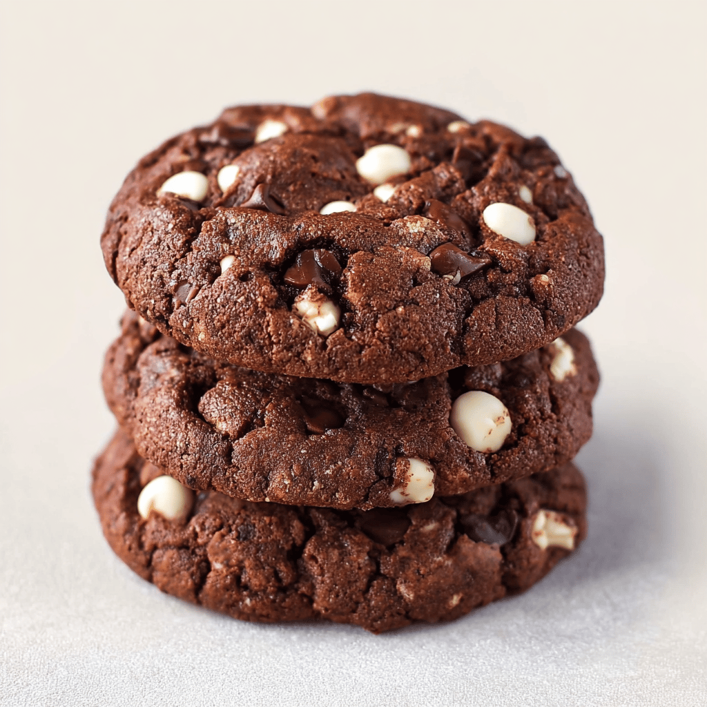 Double Chocolate Hazelnut Cookies
