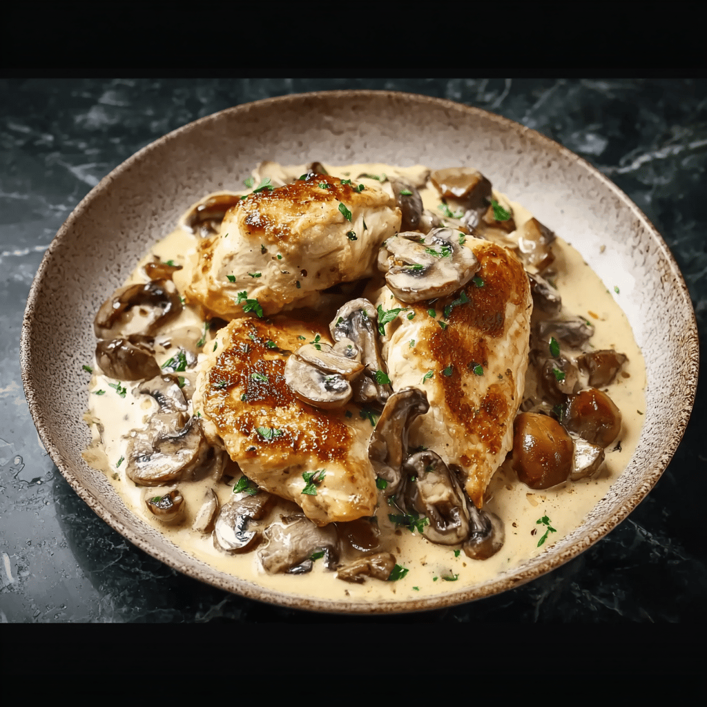 Creamy Chicken Marsala with Mushrooms