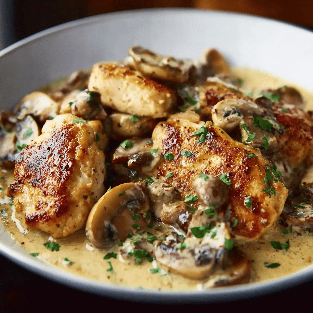 Creamy Chicken Marsala with Mushrooms