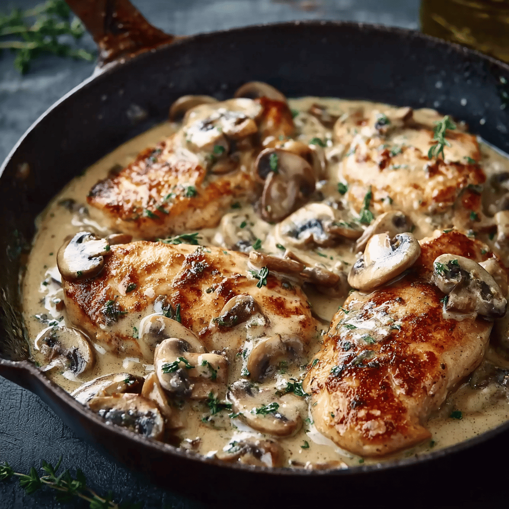 Creamy Chicken Marsala with Mushrooms