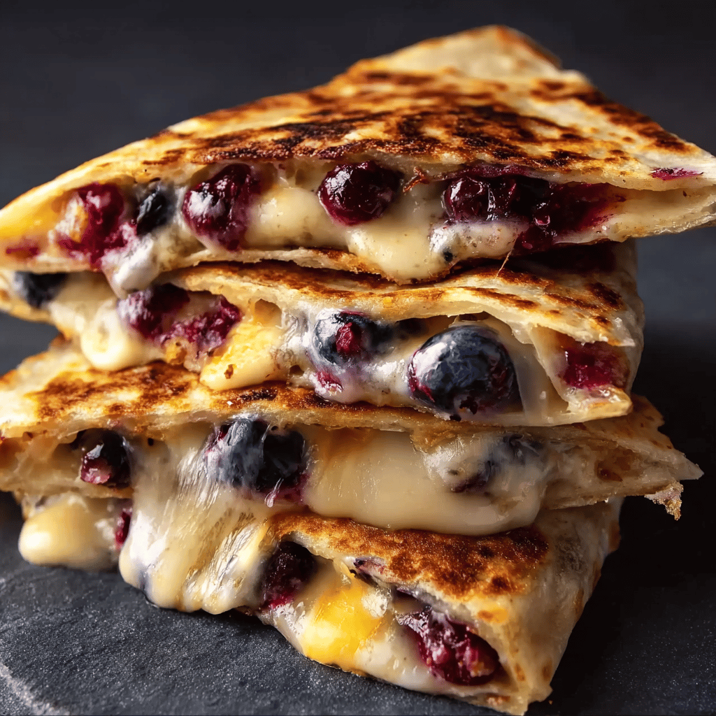 Blueberry Breakfast Quesadilla