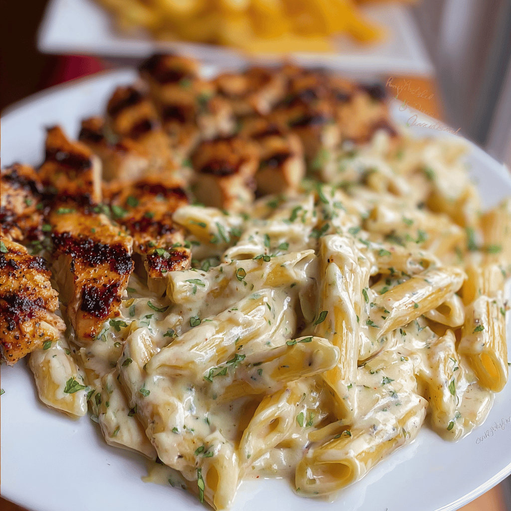 Cajun Garlic Butter Chicken Penne in Creamy Parmesan Sauce