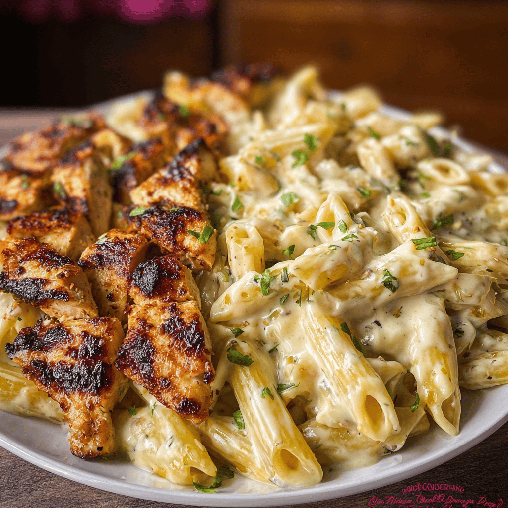 Cajun Garlic Butter Chicken Penne in Creamy Parmesan Sauce
