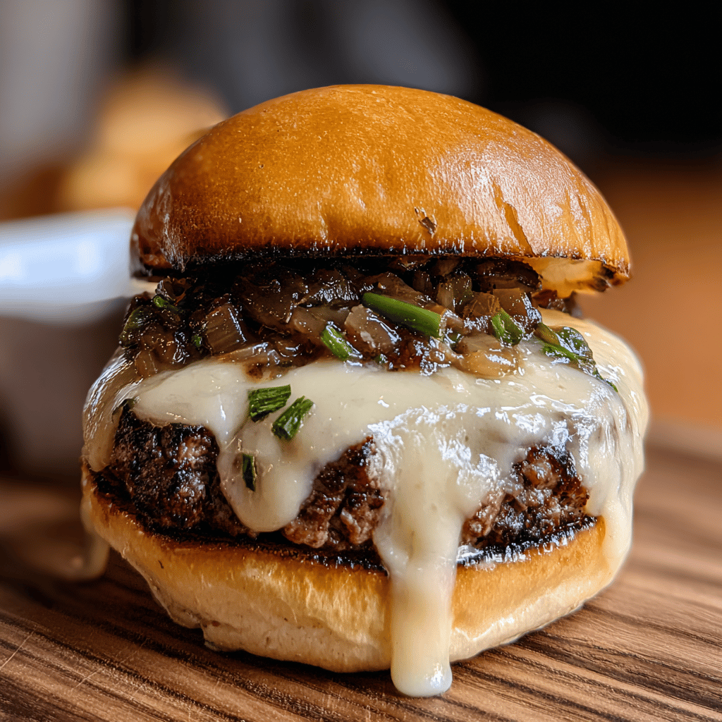 How to Make a Philly Cheesesteak Smash Burger with Beer Cheese