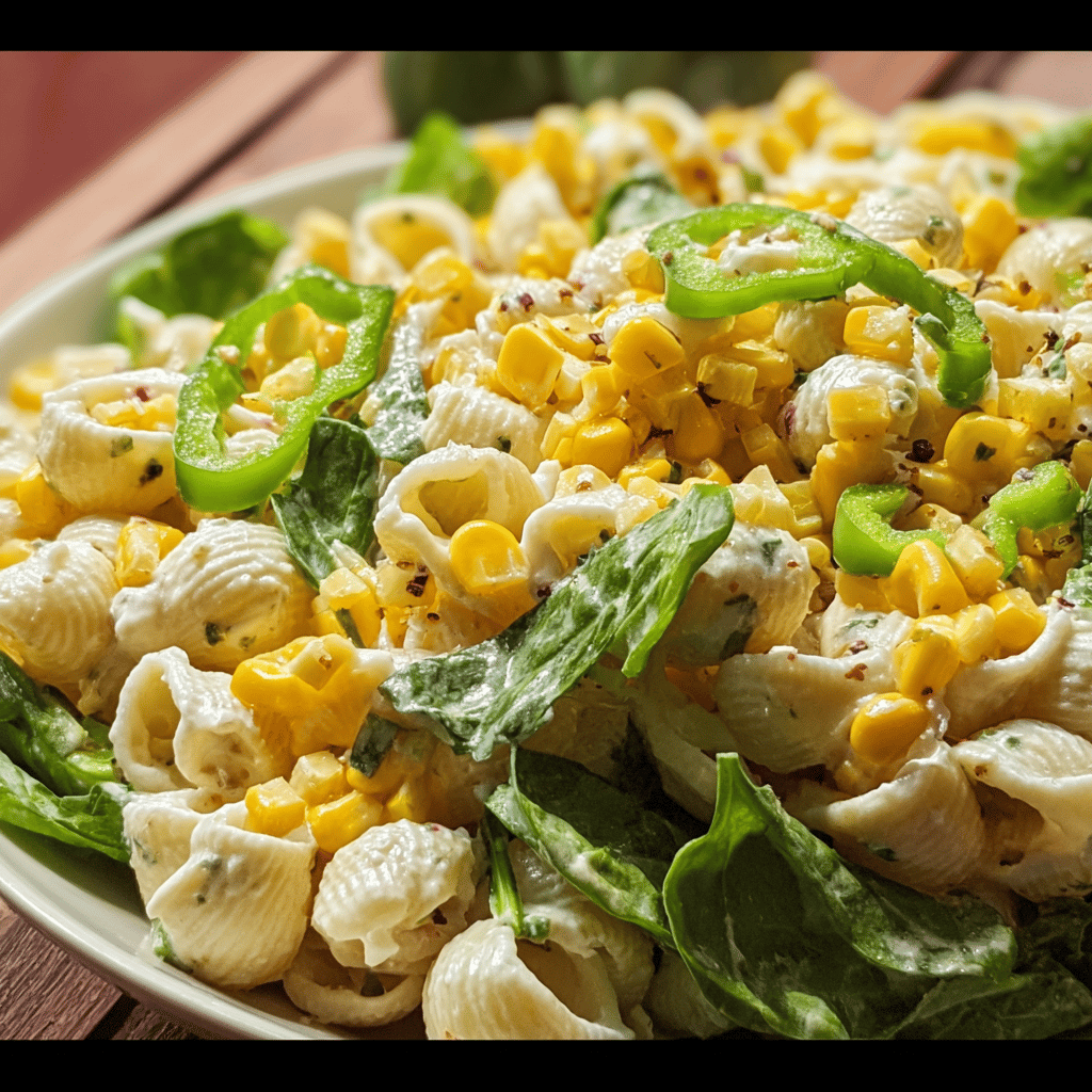 Creamy Street Corn Pasta Salad