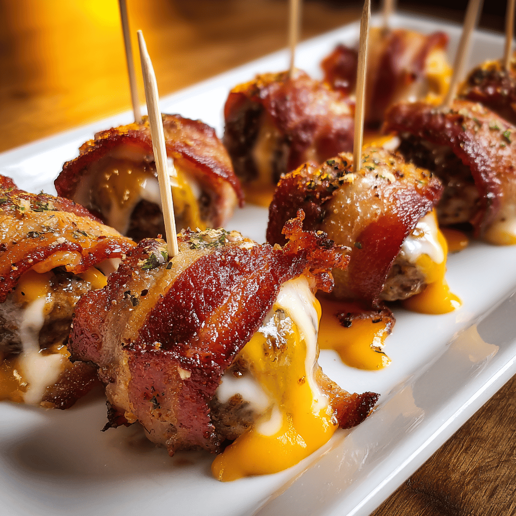 How I Make Bacon-Wrapped Cheeseburger Dippers