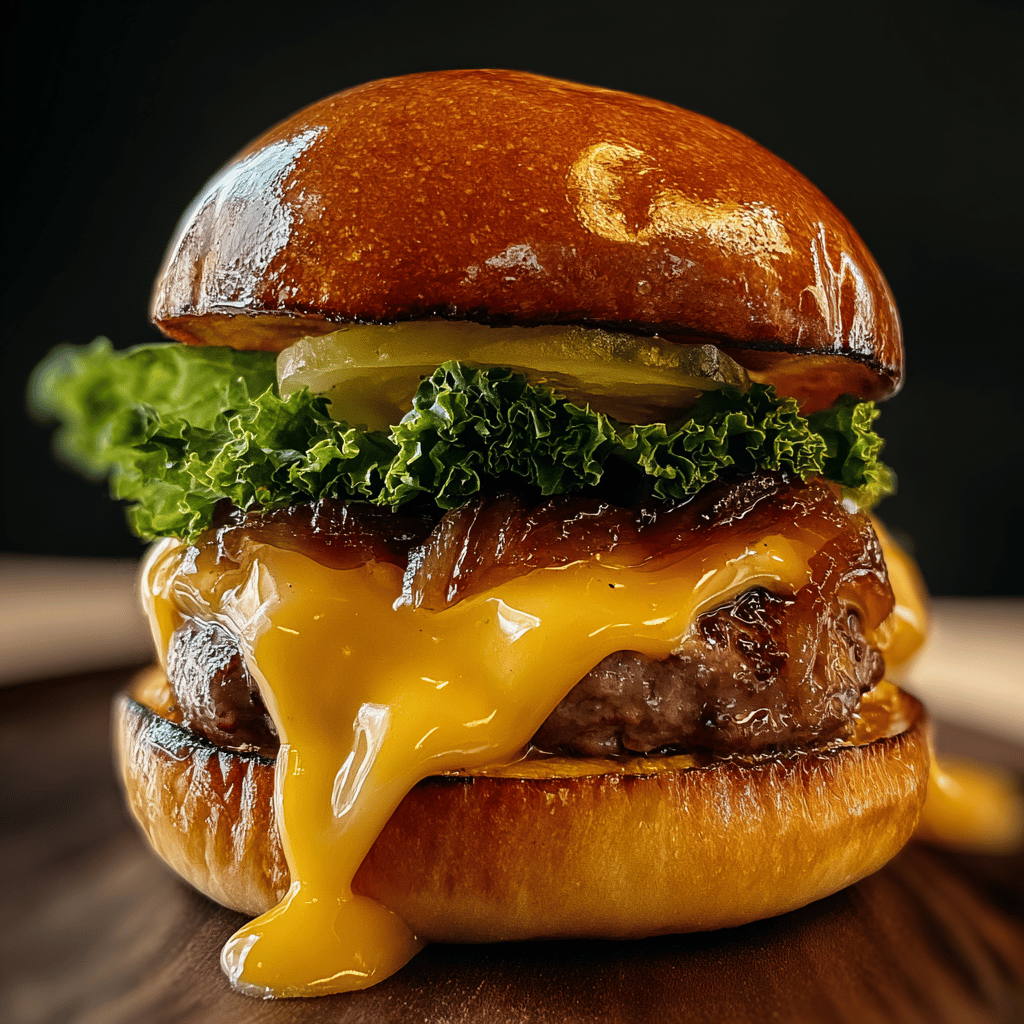 My Maple Bourbon Candied Bacon Cheeseburger with Jalapeño Jam