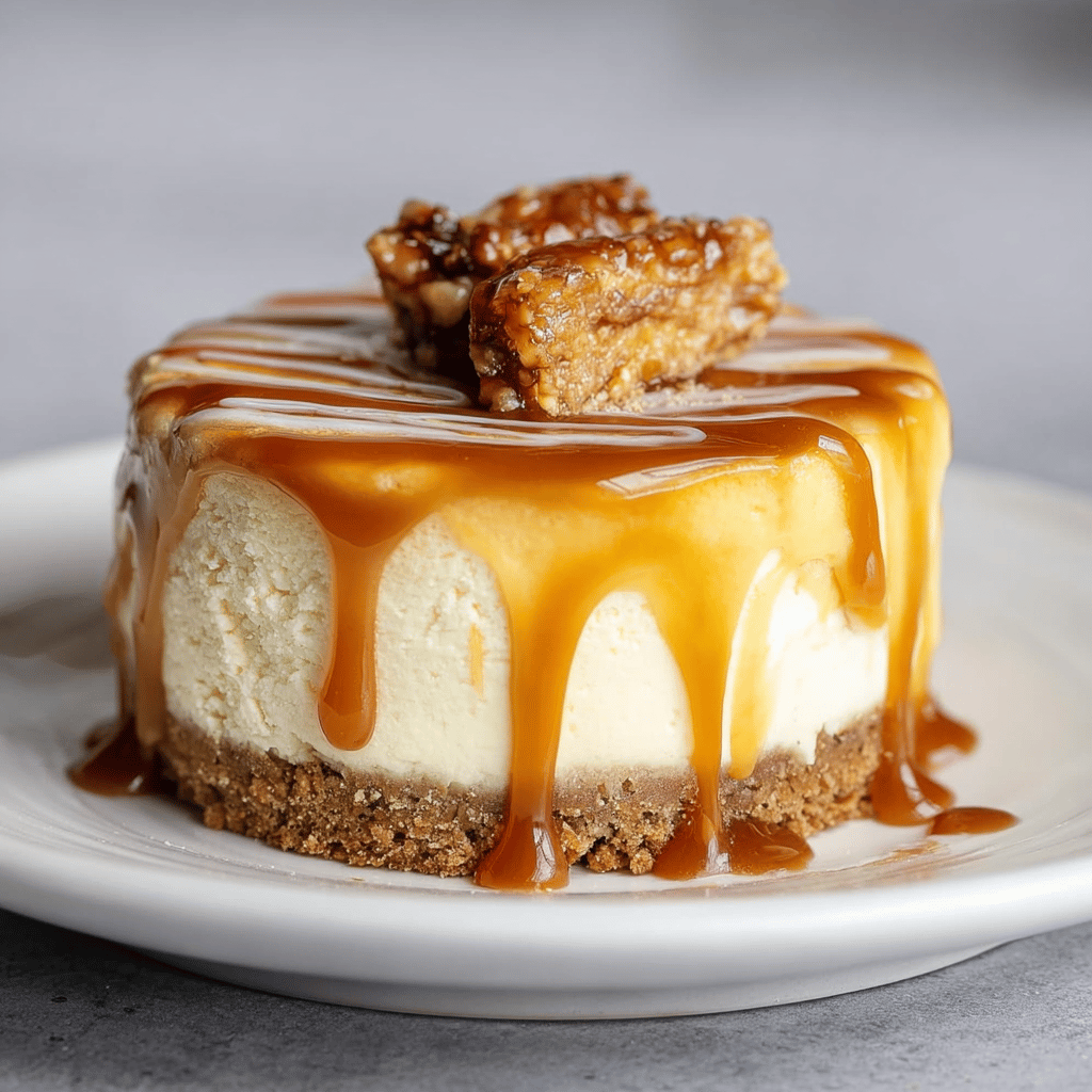 Easy Salted Caramel Cheesecake