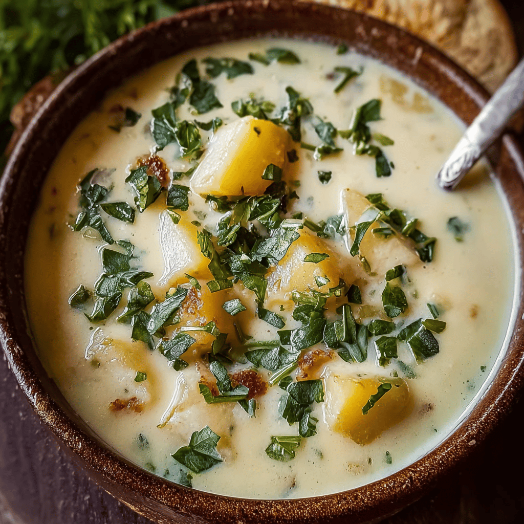 Cheddar Garlic Herb Potato Soup: Creamy Comfort in a Bowl