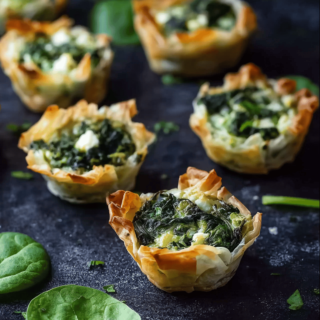 Savory Spinach and Feta Fillo Cups Recipe – A Delicious and Easy Appetizer