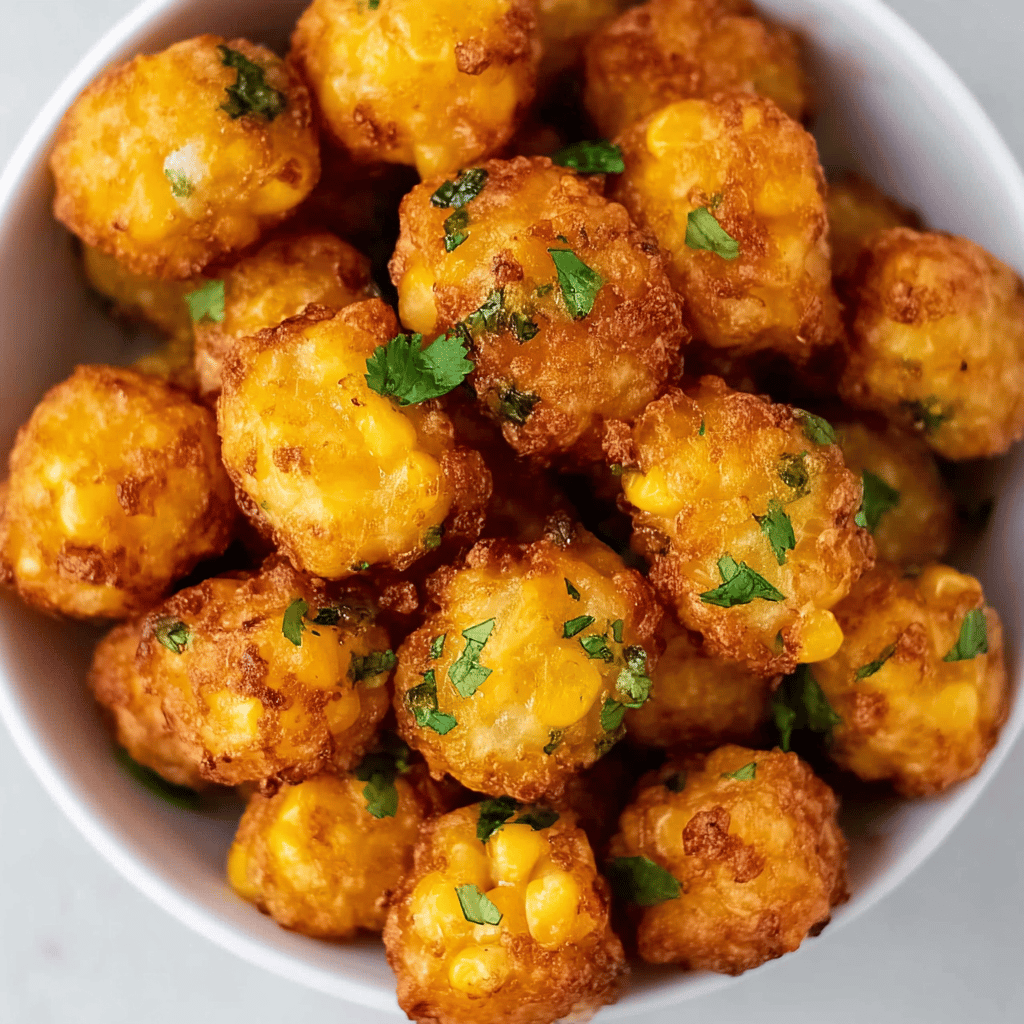 Cheddar Corn and Jalapeño Fritters Recipe — Crispy, Flavorful, and Perfectly Spicy