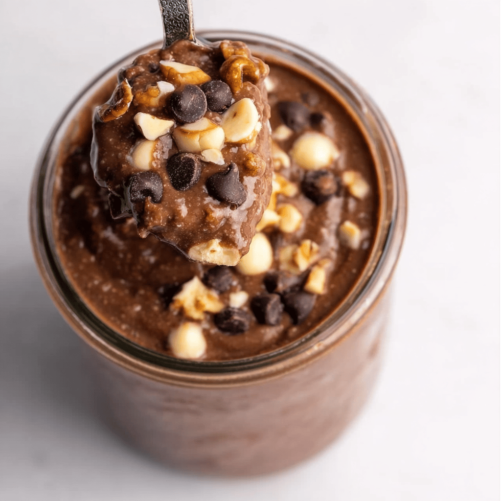 Healthy Brownie Batter Overnight Oats