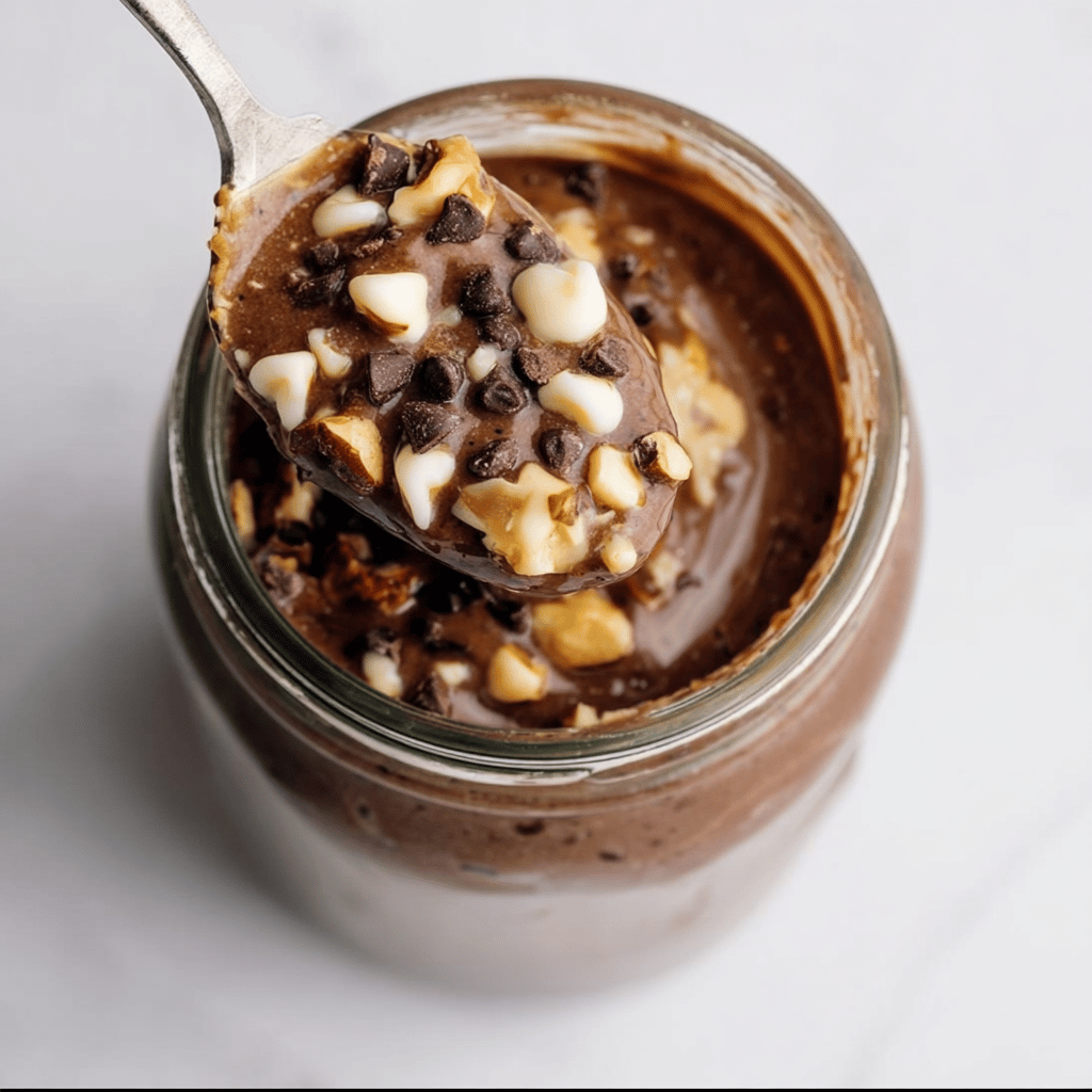 Healthy Brownie Batter Overnight Oats