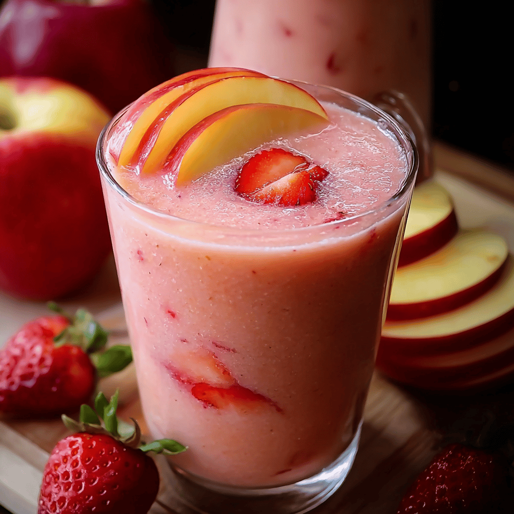 Creamy Strawberry Apple Punch