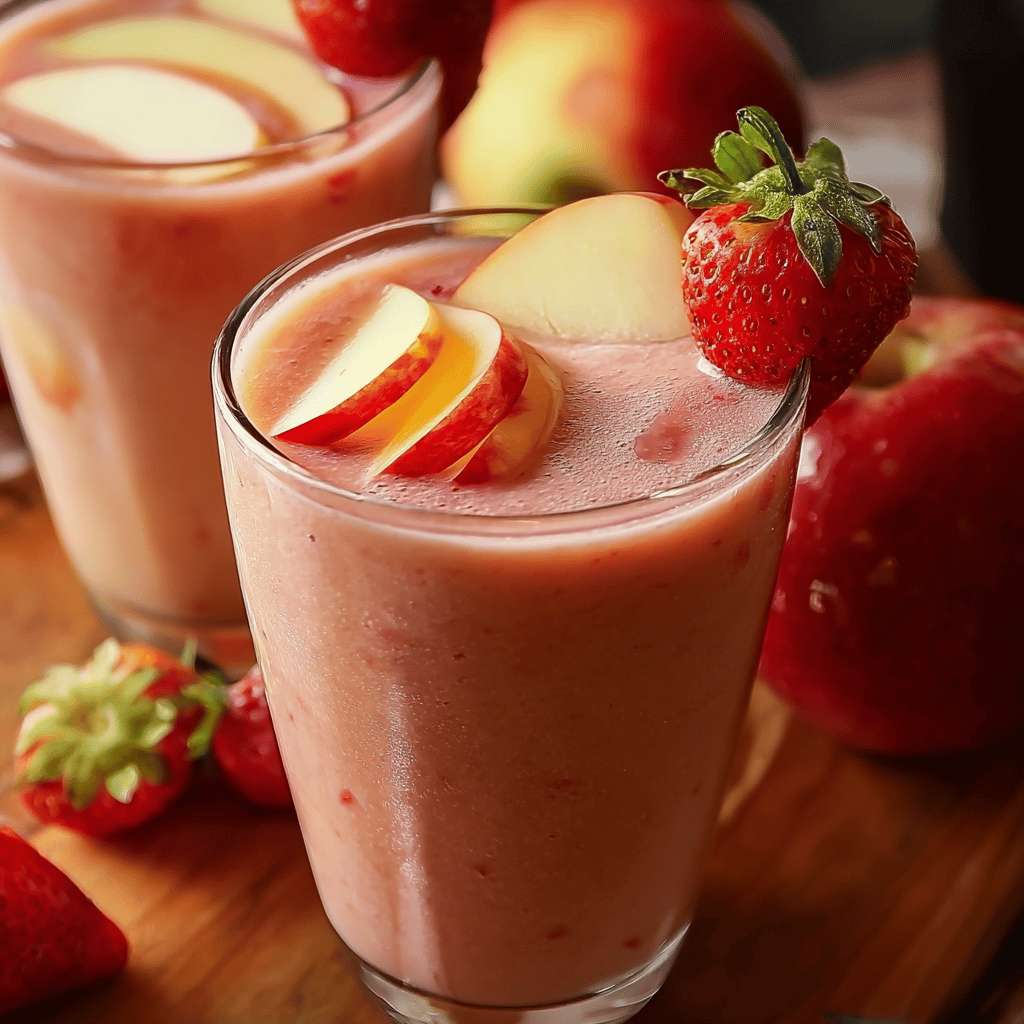 Creamy Strawberry Apple Punch