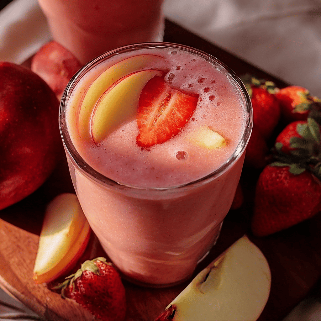 Creamy Strawberry Apple Punch