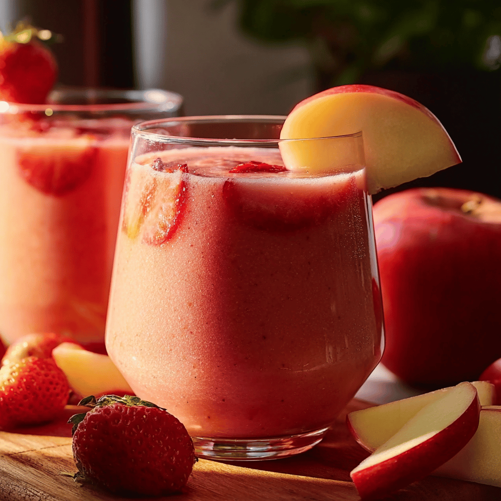 Creamy Strawberry Apple Punch