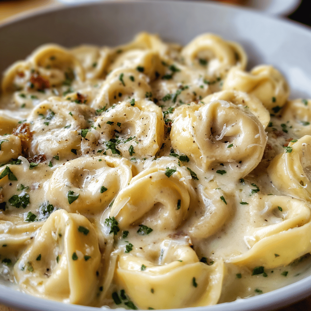 Creamy Tortellini Carbonara – A Rich, Comforting Pasta Dinner