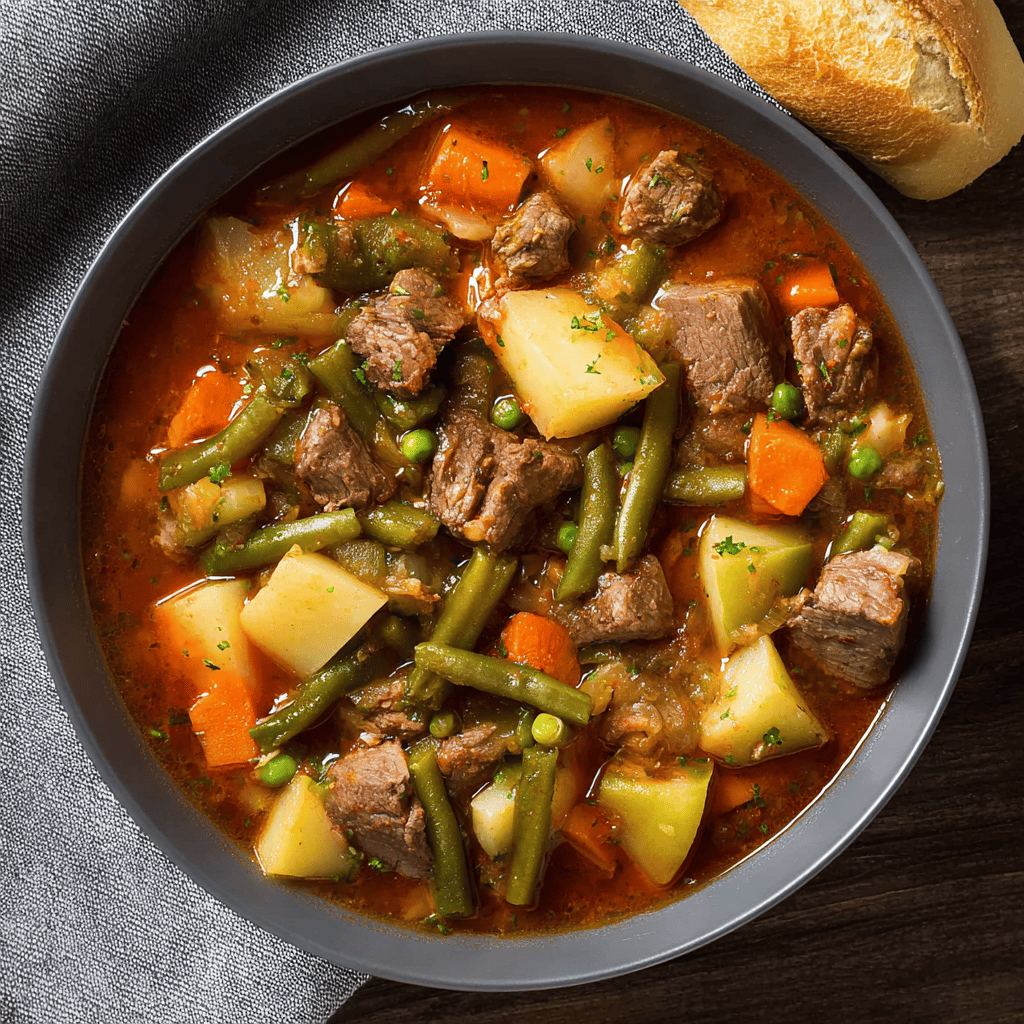 Instant Pot Vegetable Beef Soup