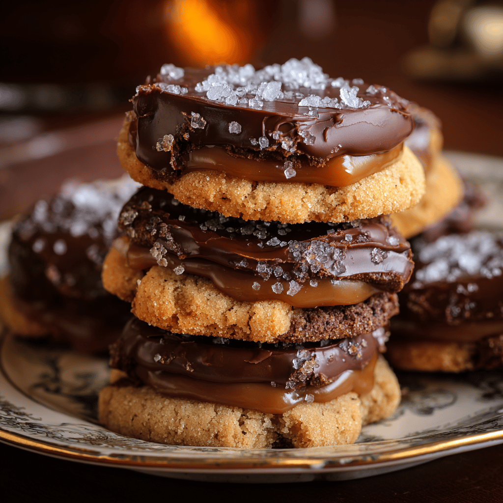 Homemade Twix Caramel Cookies