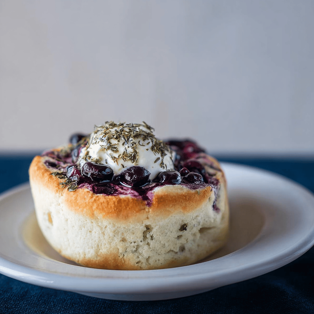 Fluffy Cottage Cheese Blueberry Cloud Bread