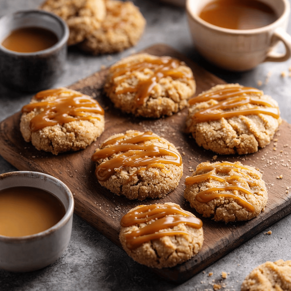 Ultimate Caramel Crumble Cookies