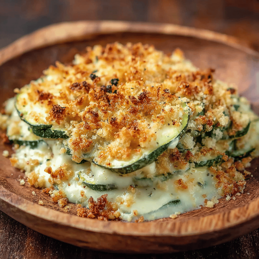One Pan Baked Zucchini Cheese