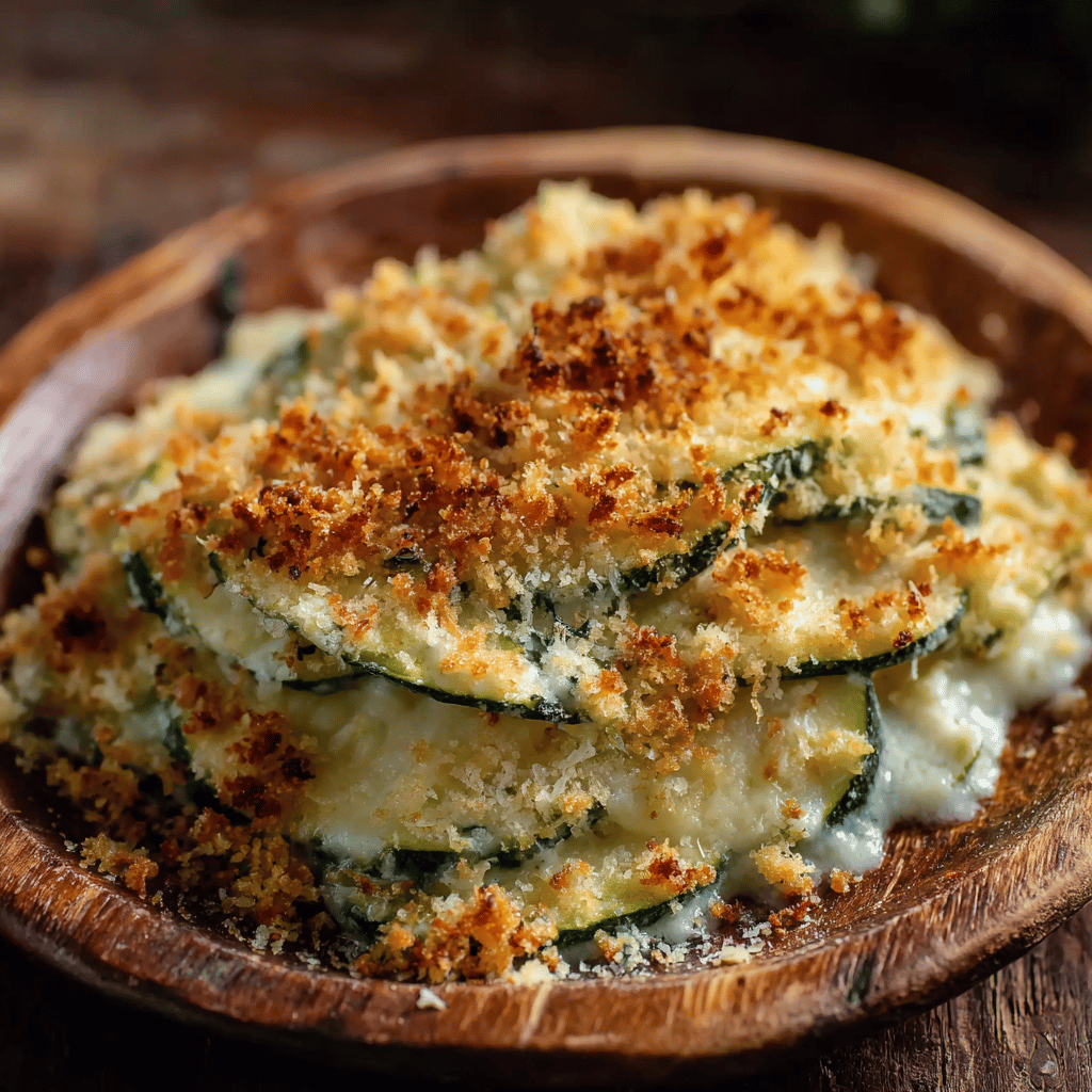 One Pan Baked Zucchini Cheese