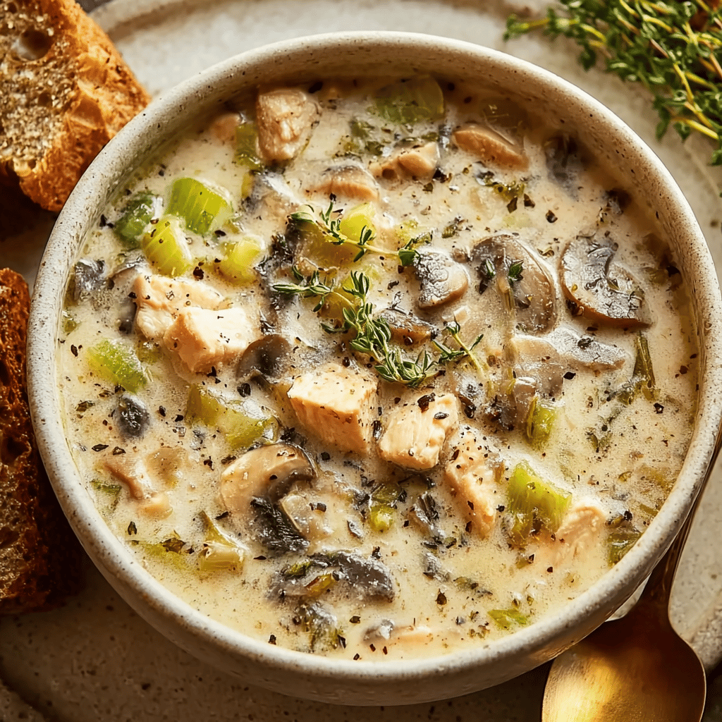Chicken Mushroom Wild Rice Soup